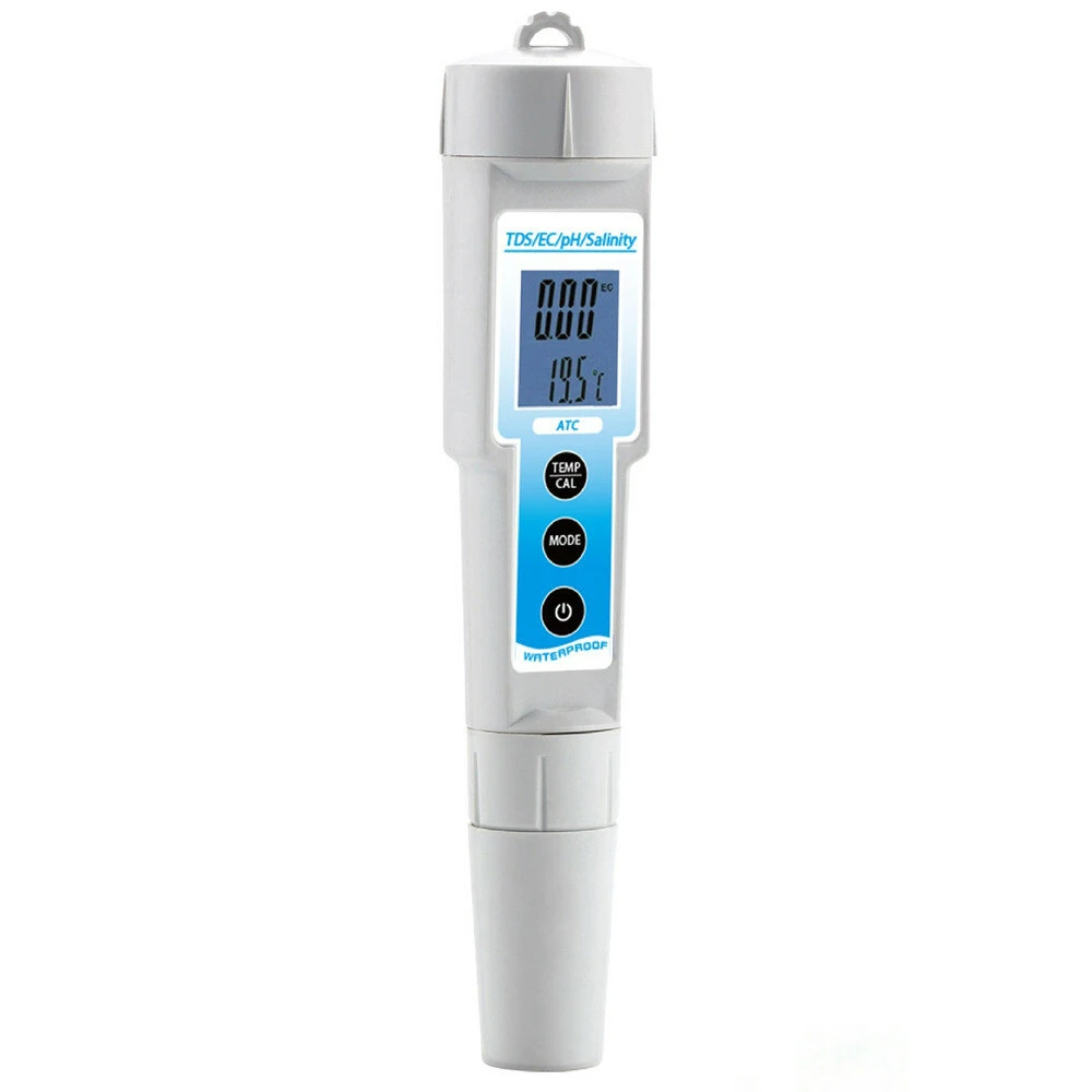 5-in-1 PH Meter | TDS EC Temperature Salinity Tester Pen | Multi-Function - Image 3