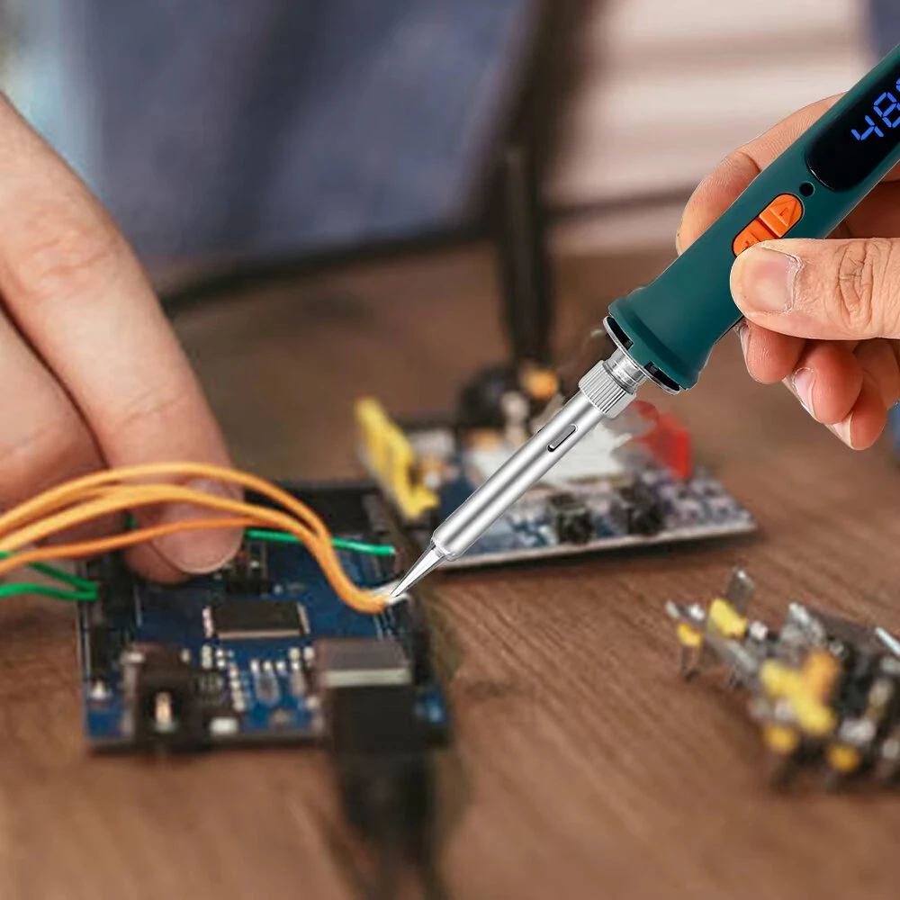 120W Digital Soldering Iron 907 | 200-600°C Temperature | Ceramic Heating Core & EU Plug - Image 5