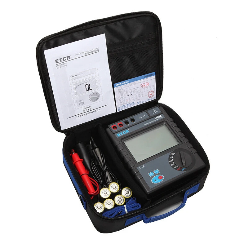 ETCR3460A Insulation Resistance Tester | 2500V Digital Megohmmeter 0.1MΩ-200GΩ - Image 3