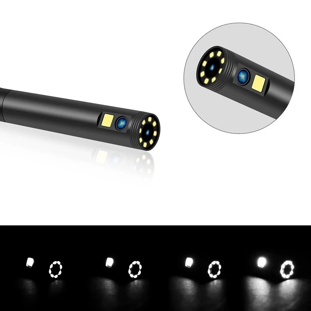 4.3 Inch LCD Borescope - 1080P HD IP68 Waterproof | 8mm Camera with 9 LEDs for Android & iOS - Image 4