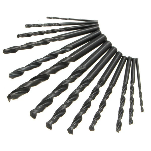 High Speed Steel HSS Twist Drill Bit Set - 13pcs 1.5-6.5mm Straight Shank - Image 4