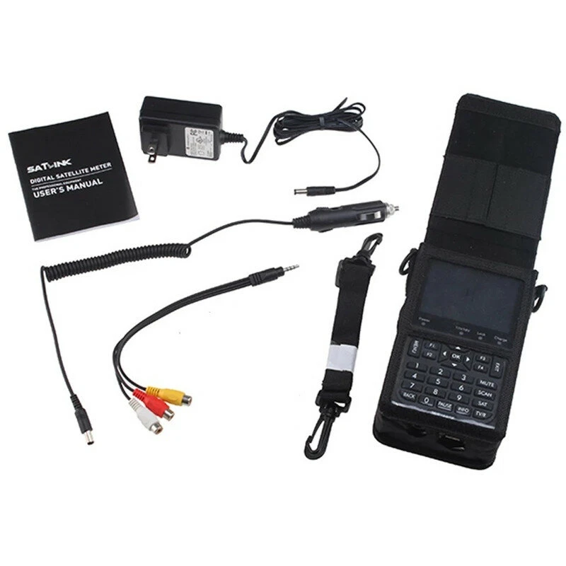 SATLINK WS-6908 Satellite Finder | 3.5 LCD DVB-S FTA Digital Signal Meter - Image 5