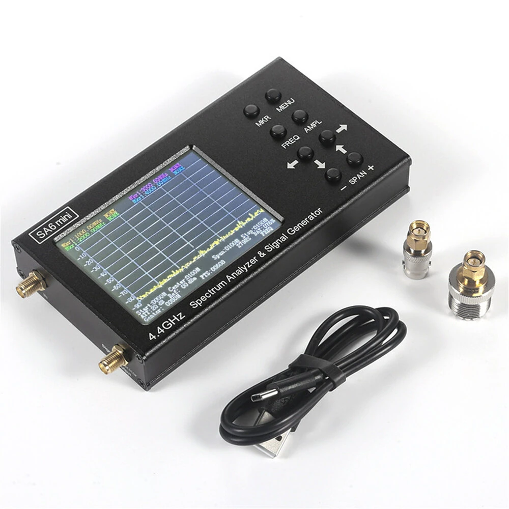 SA6 Mini Spectrum Analyzer 35-4400MHz | Portable Signal Tester | 75dB Dynamic Range - Image 2
