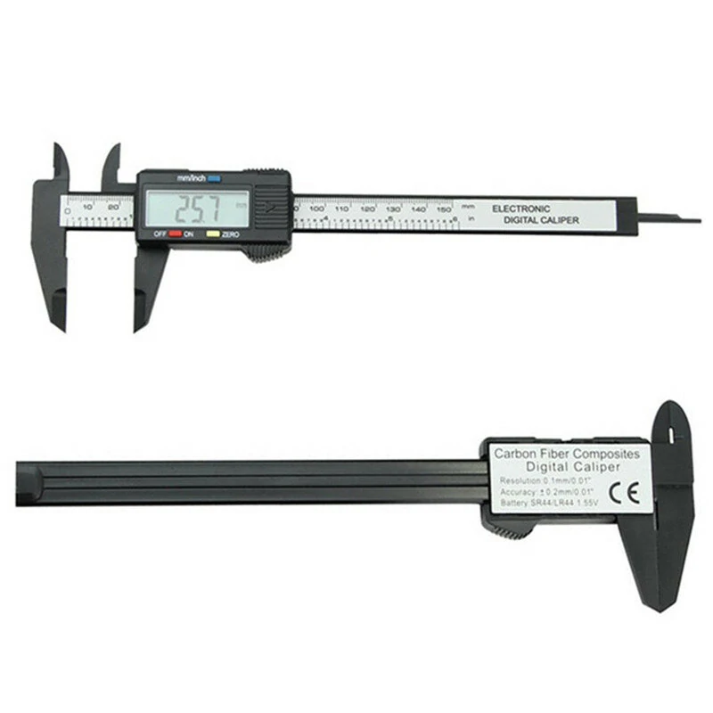 Carbon Fiber Digital Caliper - 6 Inch 150mm Electronic Vernier Ruler - Image 3