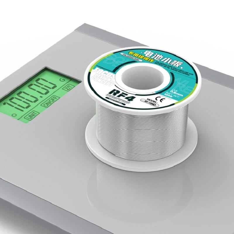 RF4 106D 0.6mm Soldering Tin Wire | For 18650 Battery & Nickel Sheet | Mobile Phone Repair - Image 3