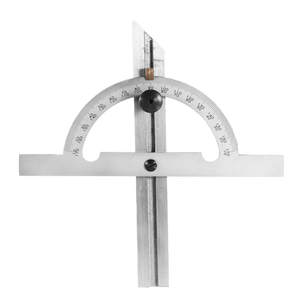 Stainless Steel Protractor Ruler | 10-170 Degree Angle Tool | 153/300mm Woodworking Measuring - Image 4