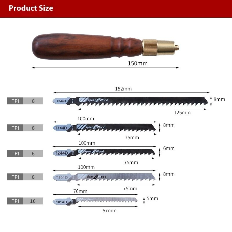 Mini Hand Saw Set - Steel Blades & Wood Handle for Woodworking DIY | Precision Cutting - Image 5