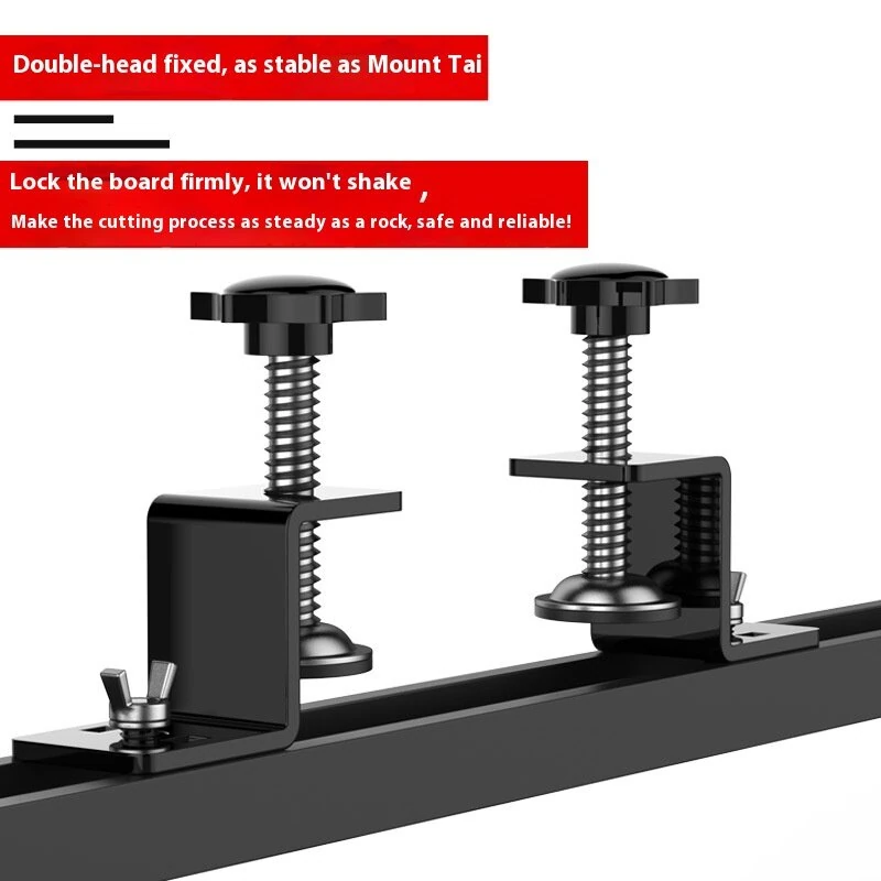 BOHAN Cutting Machine Positioning Fence - 1280mm/2560mm Aluminum Alloy Guide Track - Image 3