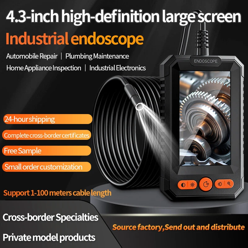 4.3-inch 1080P HD IPS Endoscope | IP67 Waterproof | 8mm Camera with USB-C - Image 2