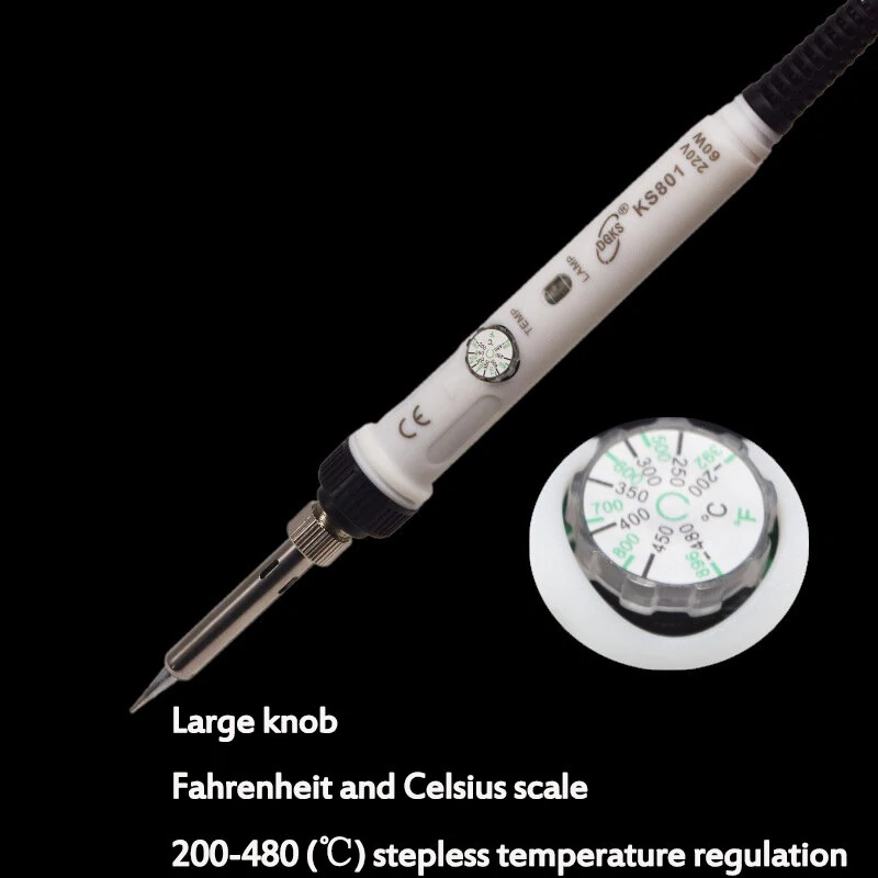 60W Adjustable Temperature Electric Soldering Iron Tool - Internal Handle - Image 4