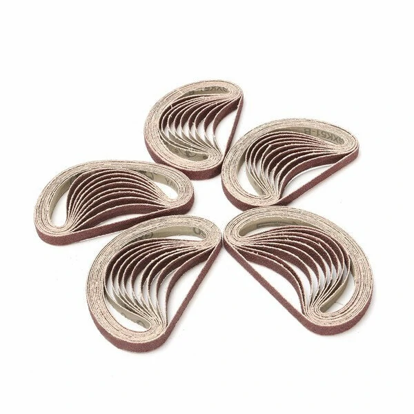 Drillpro 10pcs 60-600 Grit Sanding Belts | 15mm x 452mm for Angle Grinder Adapter - Image 3