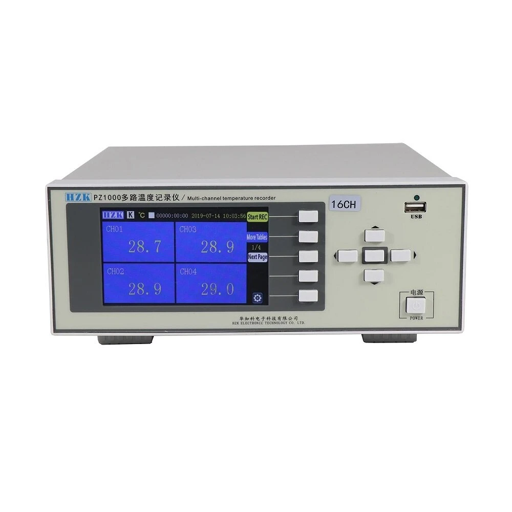 PZ1016S 5-inch 16-Channel Temperature Recorder | 8G Memory & Alarm - Image 2