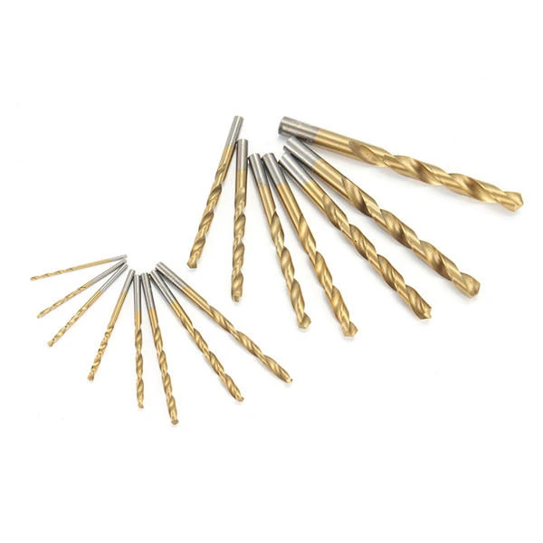 Doersupp 15pcs Titanium Coated HSS Drill Bits | 1.5-10mm Twist Drill Set - Image 4