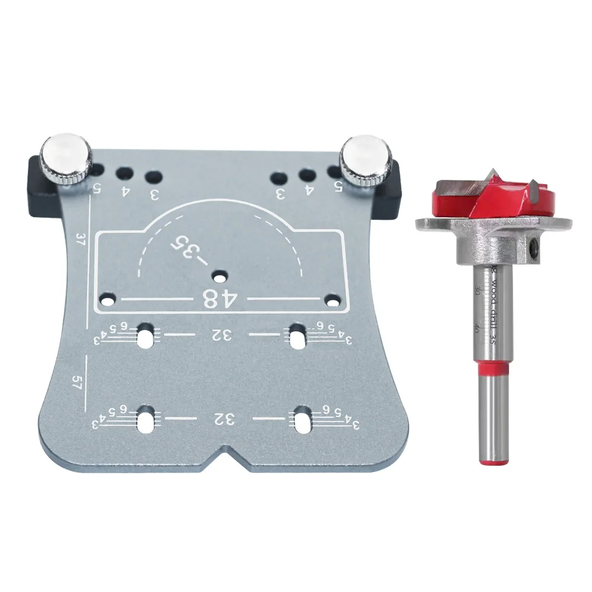 Premium Aluminum Alloy 35mm Hinge Hole Punch Tool | with Locator & Frame for Quick Precise Drilling - Image 4