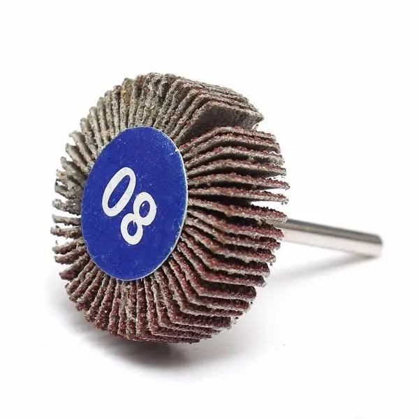 5pcs 80 Grit Sanding Flap Discs | 4mm Shank for Rotary Tools | Abrasive Grinding Wheel - Image 2