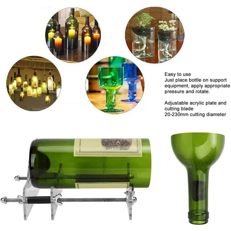 Glass Bottle Cutter Tool - DIY Machine for Square & Round Wine Bottles - Image 3