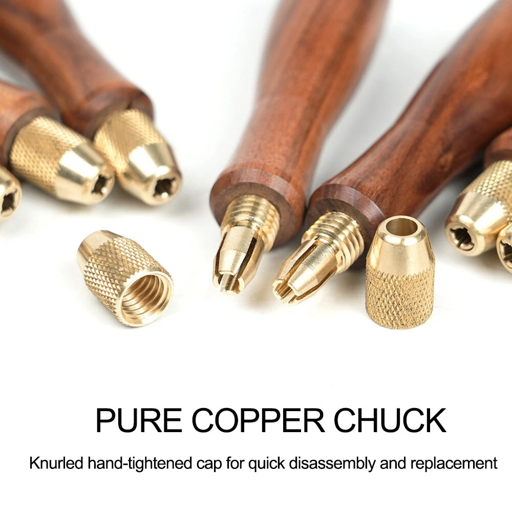 Heavy-Duty Gold-Plated Diamond File - Solid Wood Handle - Lightweight Compact Design - Image 5