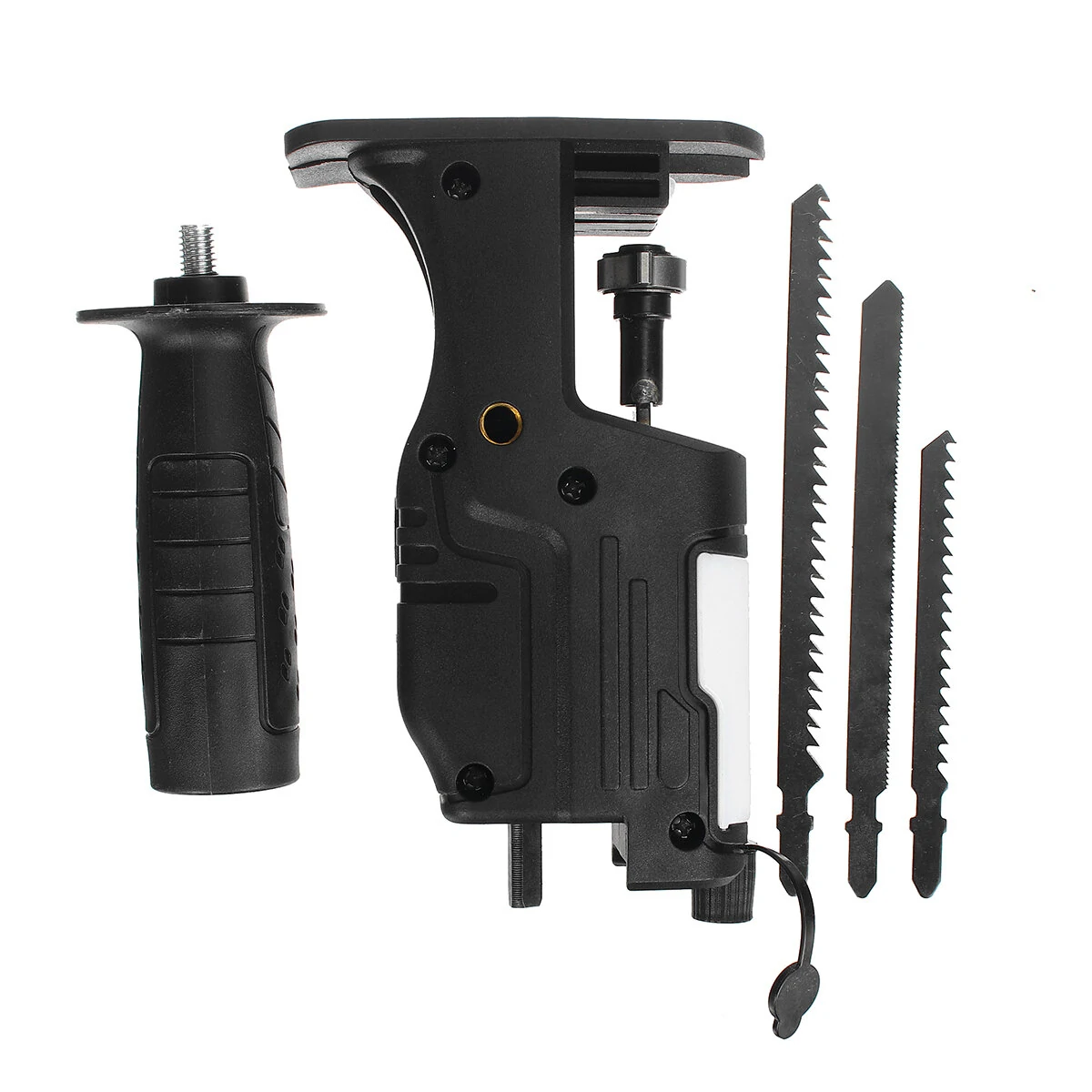Upgraded Reciprocating Saw Attachment for Electric Drill | Woodworking Cutting Tool with Blades & Oil Can - Image 3