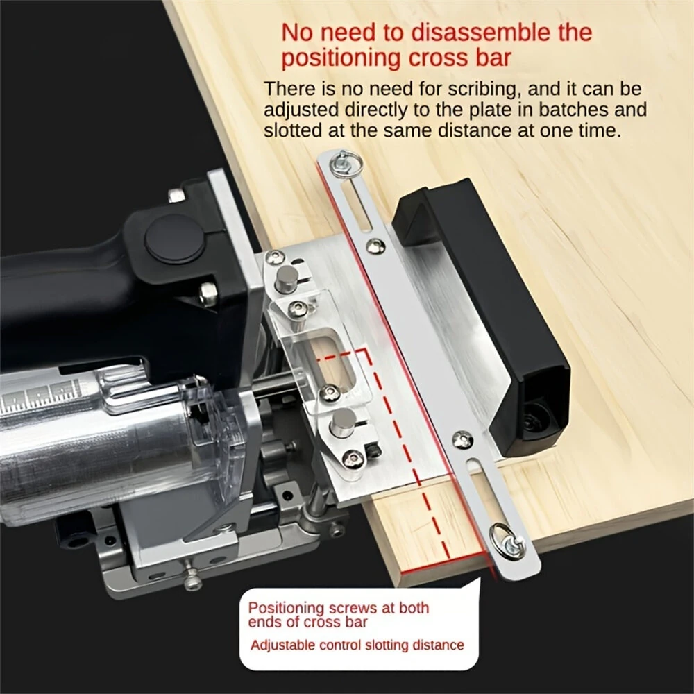 Aluminum Alloy Mortising Jig | 2-in-1 Slotting Bracket & Punch Locator for Trimming Machine - Image 2
