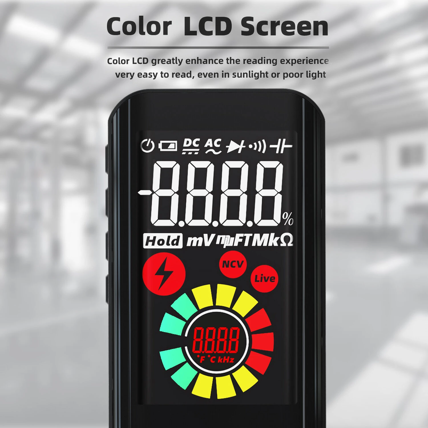 BSIDE A10 Mini Smart Multimeter | 3.2-inch Color Screen | 9999 Counts True RMS - Image 3