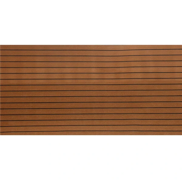 EVA Foam Synthetic Teak Sheet - 2500x1000x6mm Brown with Black Line for Boat Yacht - Image 3