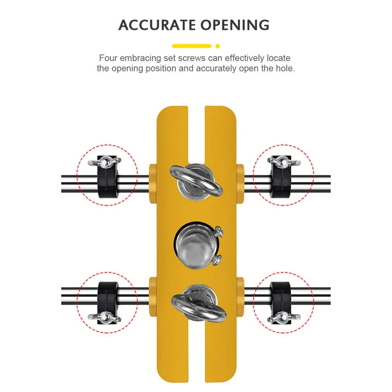 Door Lock Hole Opener Kit - Mortising Machine & Jig for Wooden Doors - Image 2