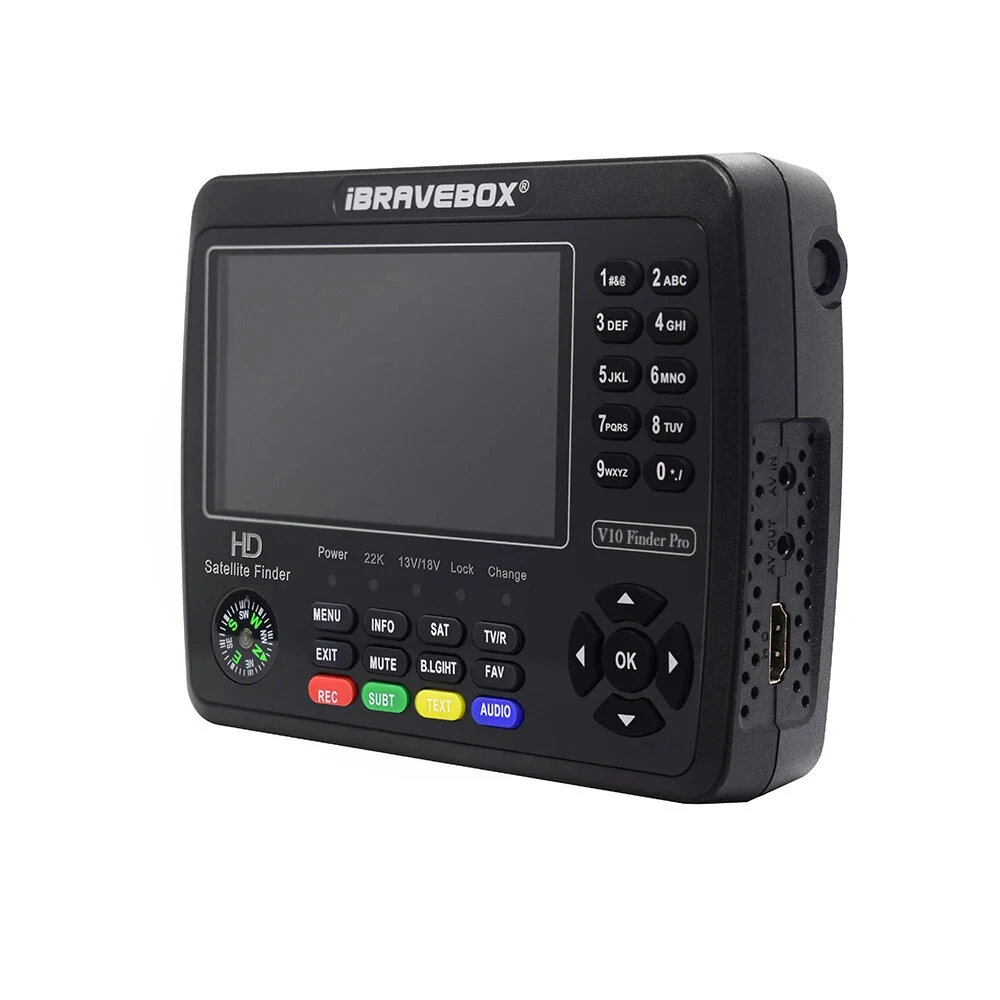 iBRAVEBOX V10 Finder Pro | H.265 DVB-S2/T2 Satellite Finder with LNB Input - Image 2