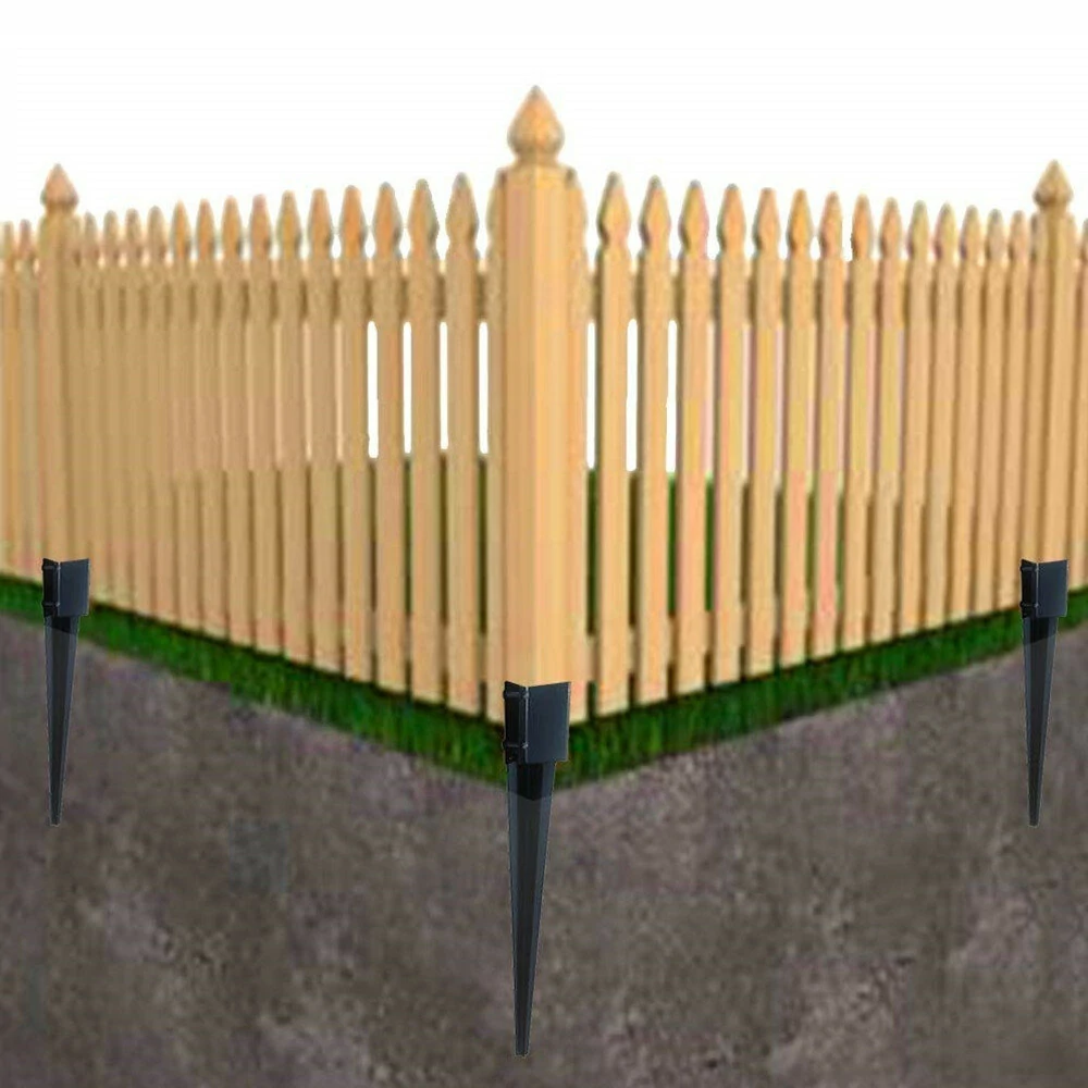 4pcs Fence Post Anchor Ground Spikes - Garden Tool Fixing Kit | Grass Trimmer Parts - Image 4