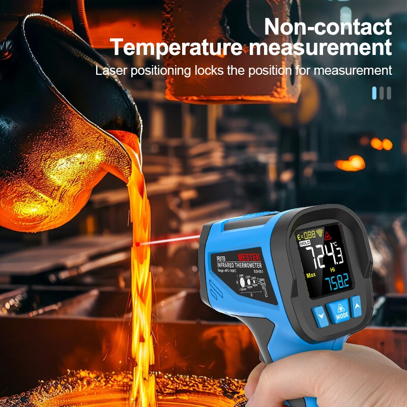 IR07 Infrared Thermometer - Wide Temp Range, High Precision, Adjustable Emissivity & K-Type Input - Image 3