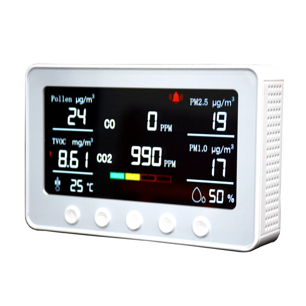 PT02 Plus 7-in-1 Smart Air Quality Monitor | WiFi CO2 PM2.5 Sensor - Image 2