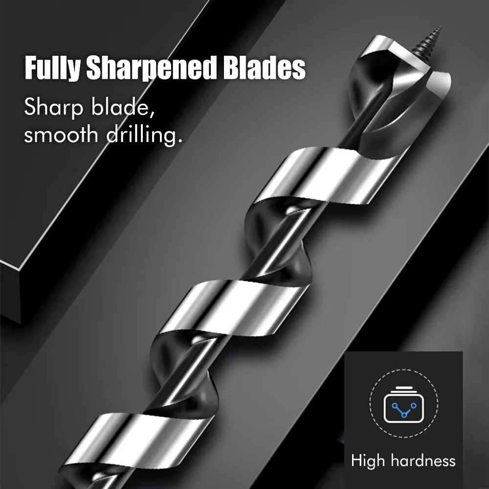 6PCS 6-16mm High Carbon Steel Roller Drill Set | Hex Handle Wood Tapper Tool - Image 2