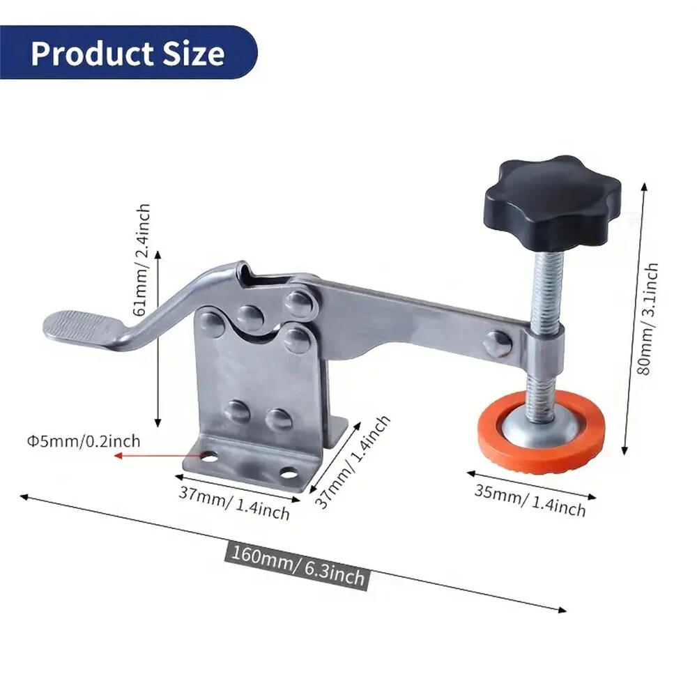 Toggle Clamp - Stainless Steel Quick-Release Horizontal Clamp for Woodworking & Welding - Image 2