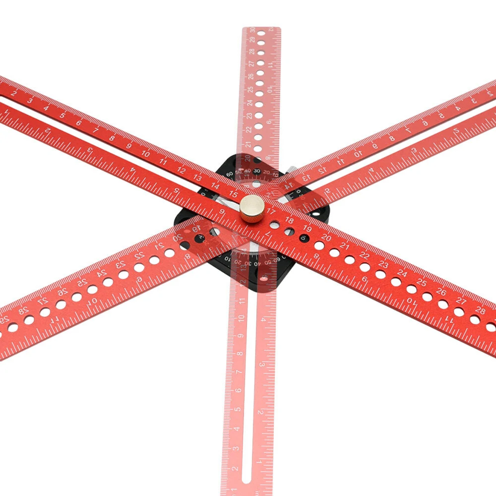 Woodworking Scriber Compass | 300mm Adjustable T-Type Ruler - 360 Degree Marking Gauge - Image 4