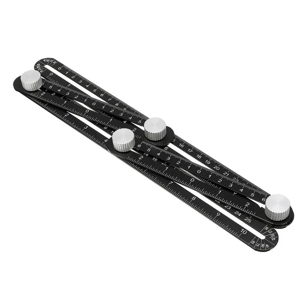 Aluminum Multifunction Template Ruler - 4 Square Feet Folding Tool with Laser Engraving - Image 5