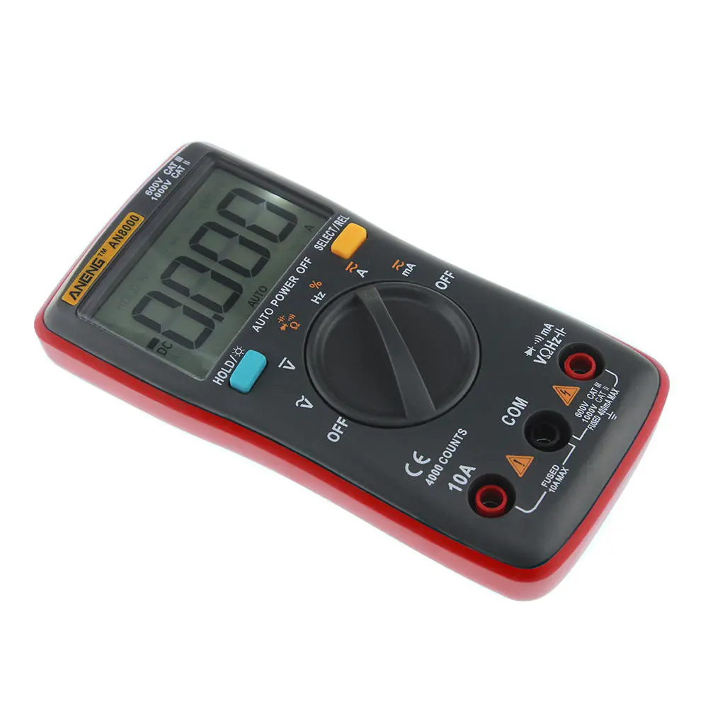 ANENG AN8000 Digital Multimeter - AC/DC Voltmeter Ammeter Ohmmeter + Test Leads - Image 3
