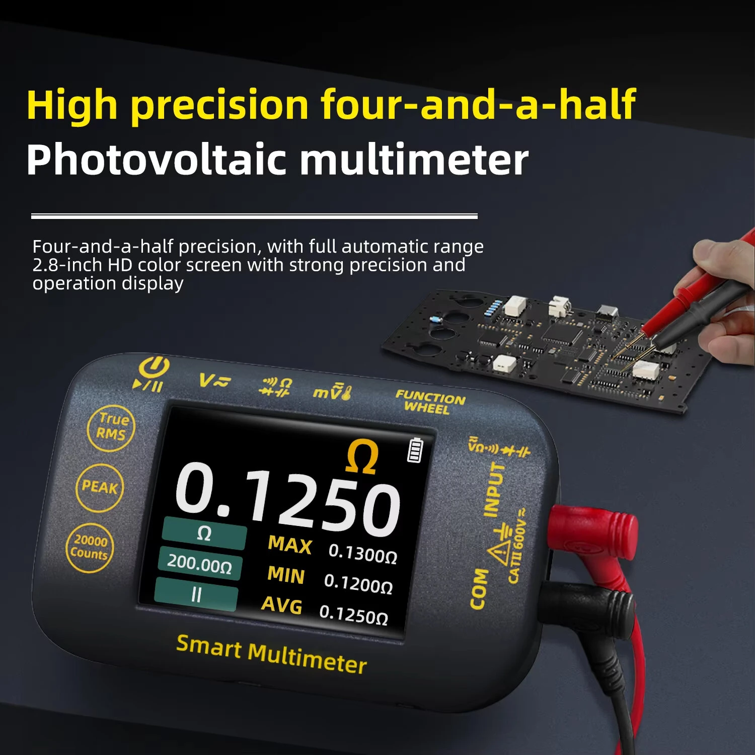 BSIDE S450 Digital Multimeter | 20000 Counts, Waveform Recording & Temp Test - Image 5