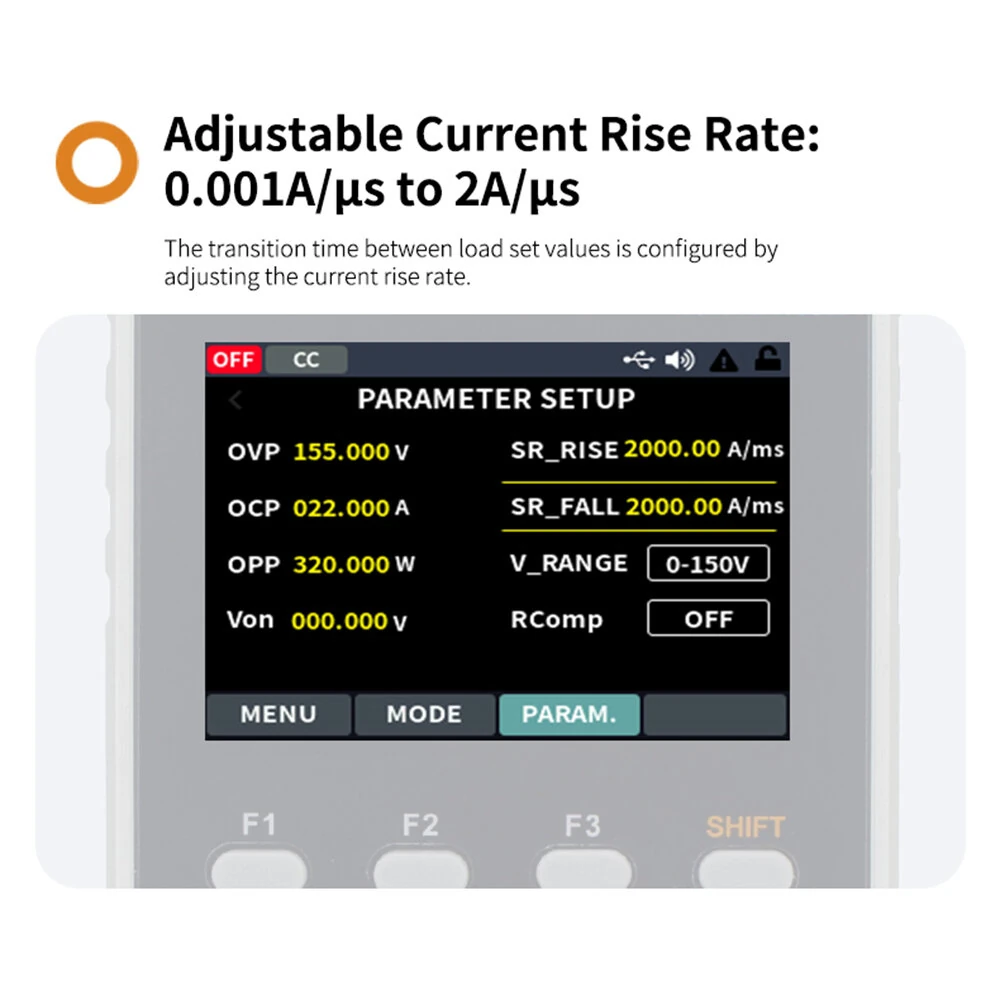 OWON Programmable DC Electronic Load 150W 300W | RS485 RS232 SCPI | 2.8-inch TFT LCD - Image 5