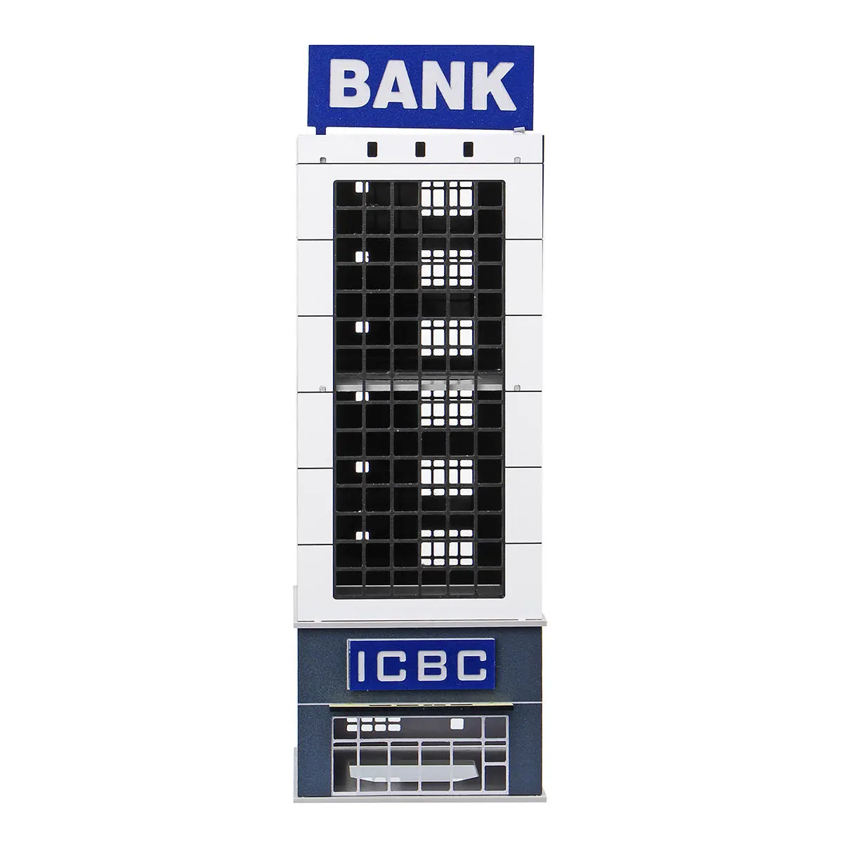 Outland Modern Bank Building Model | N Scale 1/150 | GUNDAM Gifts - Image 3