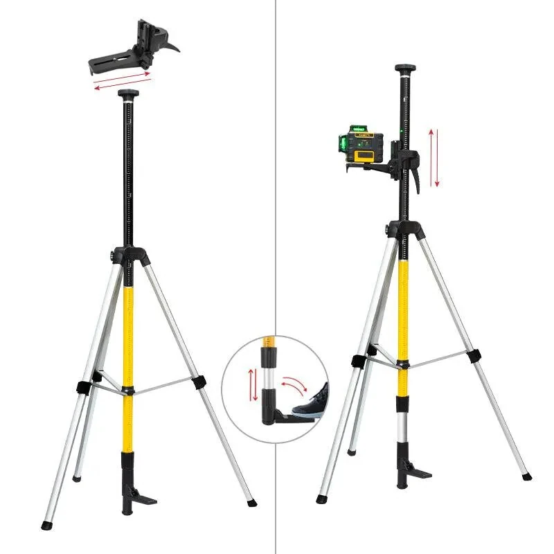 KAIWEETS KT-100P Laser Level Tripod Kit | 3.7m Telescopic Rod & Aluminum Stand - Image 3