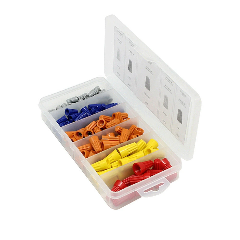 158pcs Wire Connector Kit - Spring Cap & Twist Nut Terminal Assortment Set - Image 3