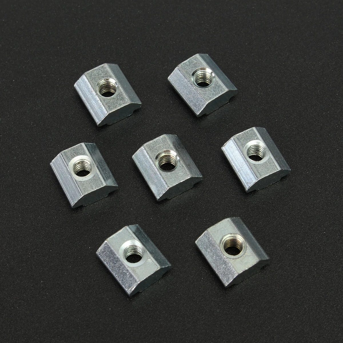 M4 T-Slot Nuts for 2020 Aluminum Profile - 50pcs Zinc Coated Plate Accessories - Image 2