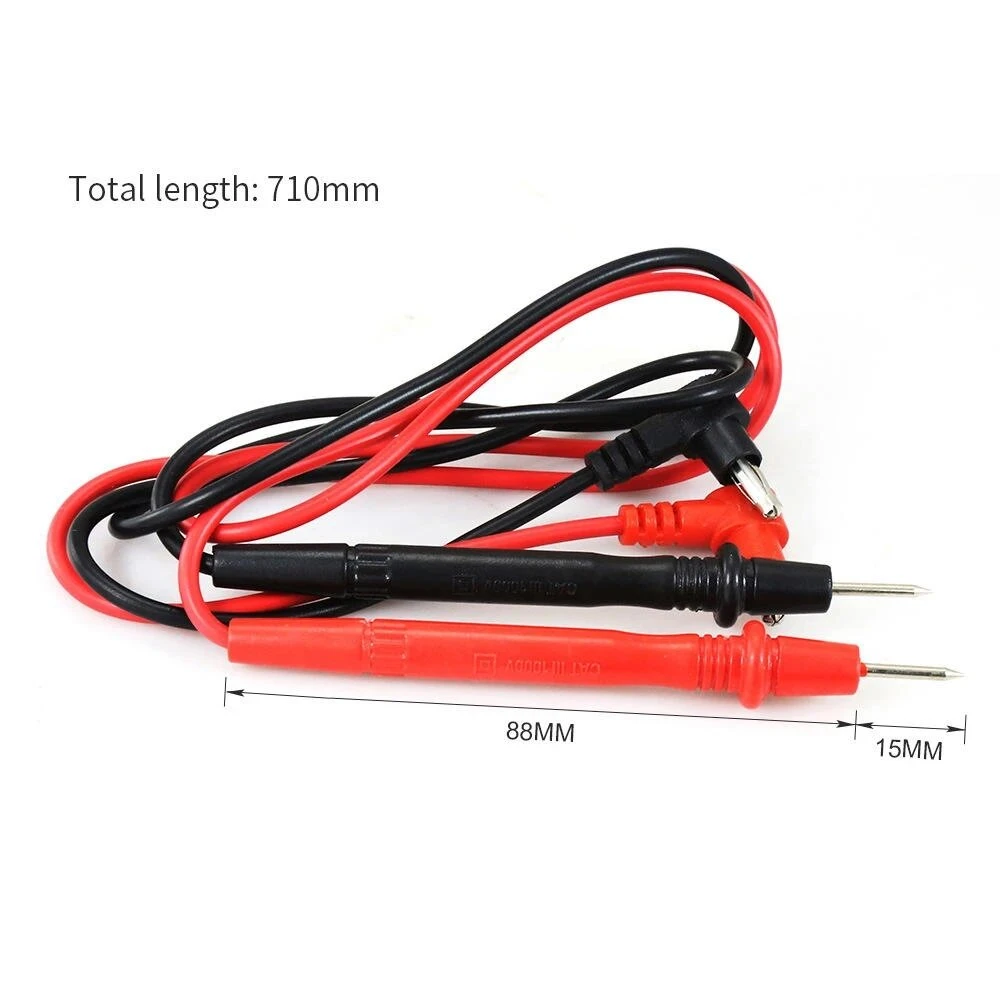 BEST BST-056 Multimeter Test Lead Set - 3Pcs 10A 1000V Silicone Probes - Image 4