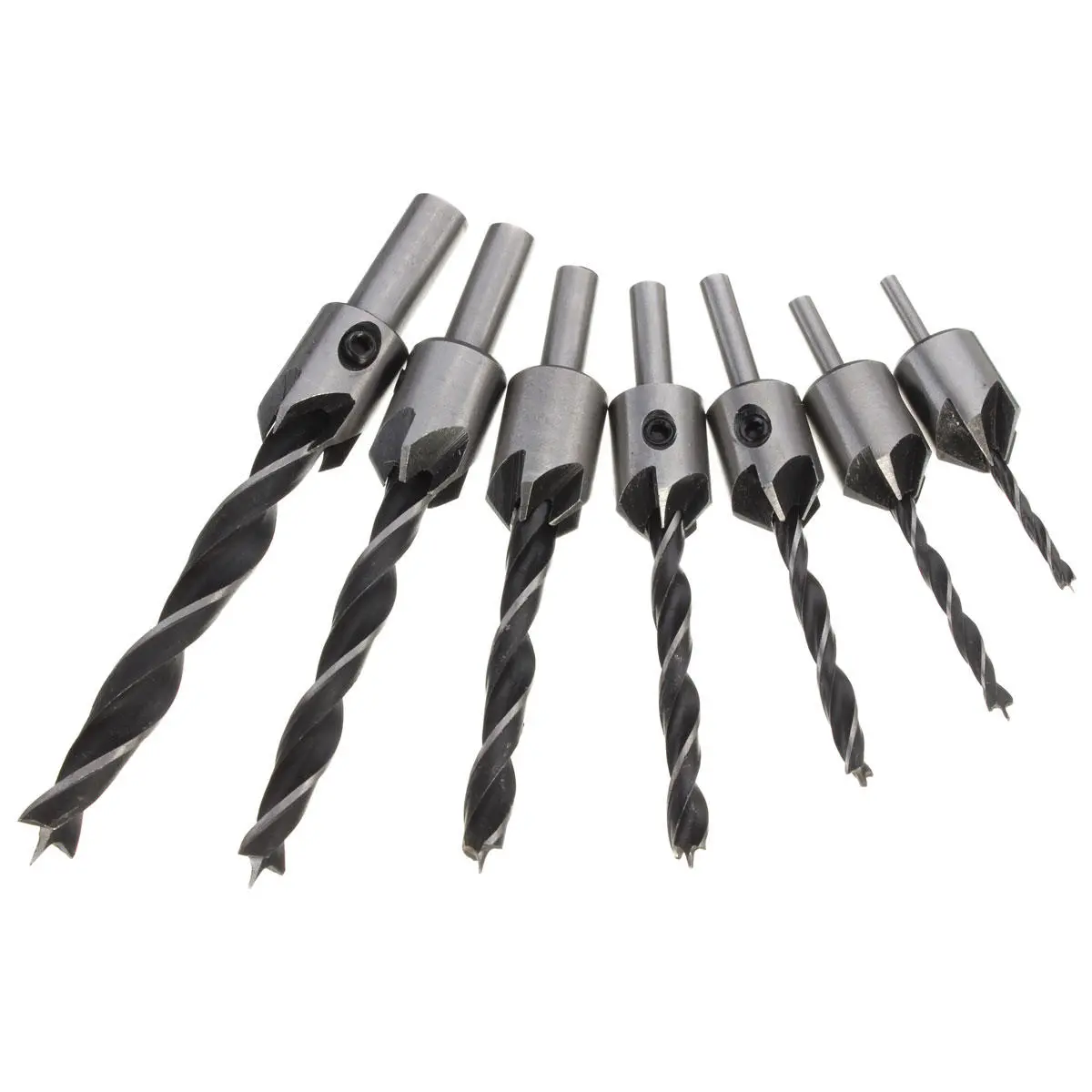 7pcs HSS Countersink Drill Bit Set | 3mm-10mm 5 Flutes for Woodworking - Image 5
