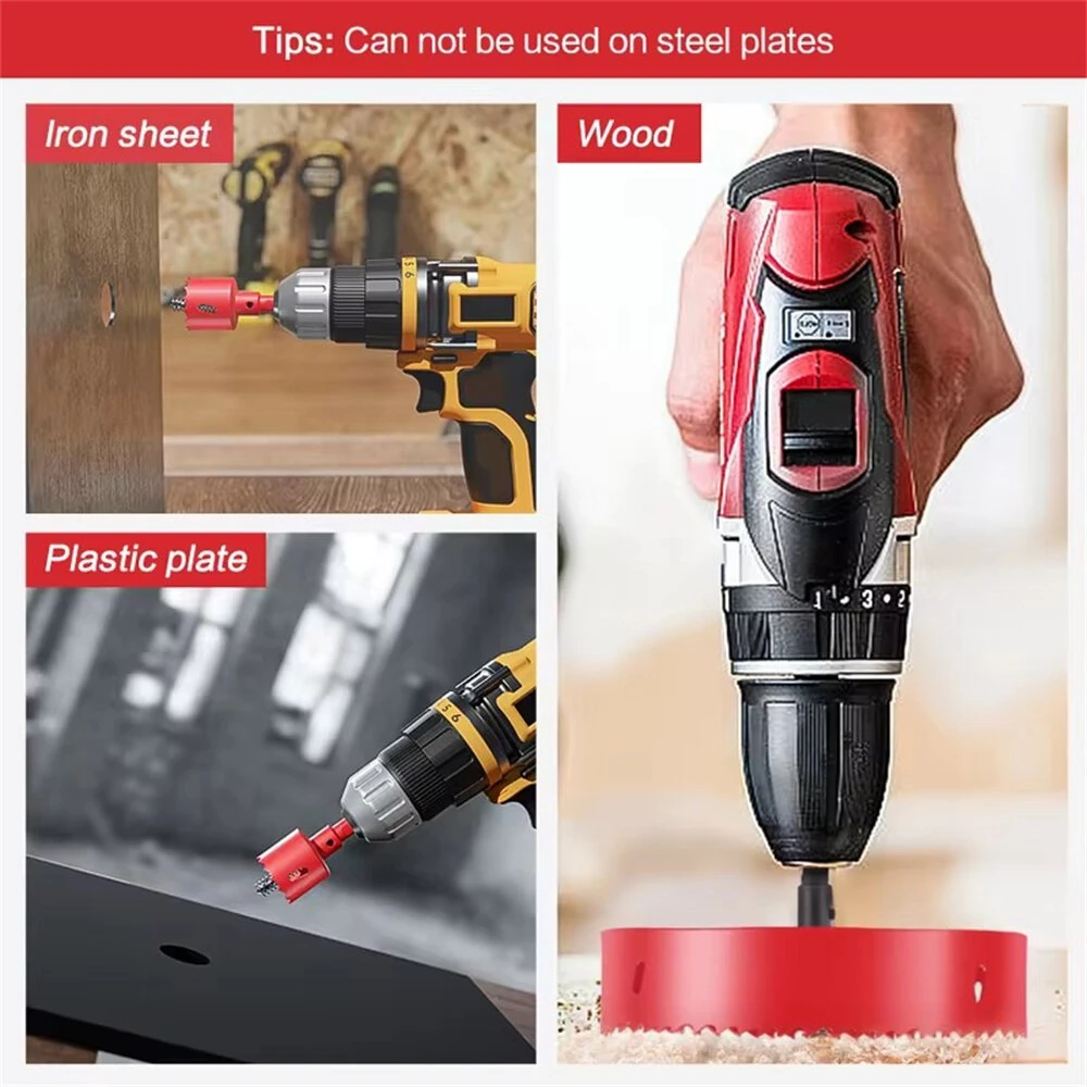M42 Bi-Metal Hole Saw Set - 6PCS 18-60mm for Metal & Wood | HSS Drill Bit - Image 2
