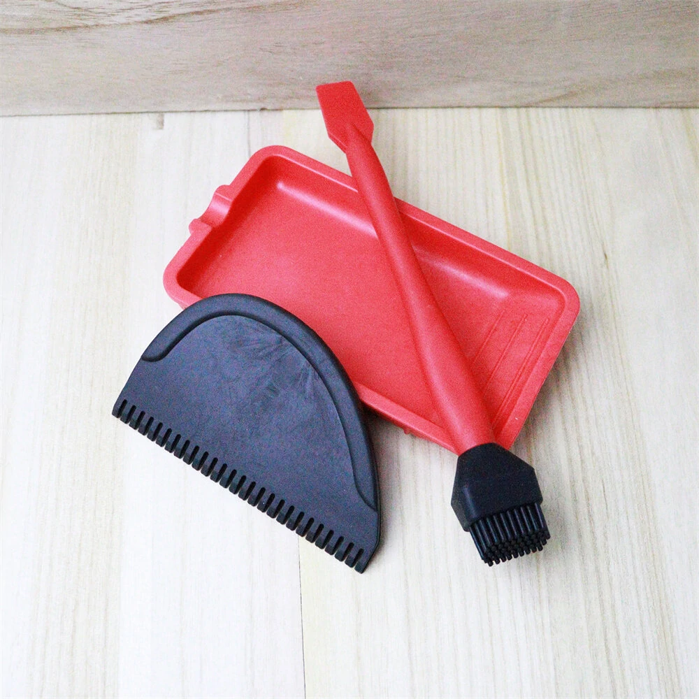 Silicone Glue Applicator Kit - Woodworking Glue Brush, Tray & Spreader Set - Image 3