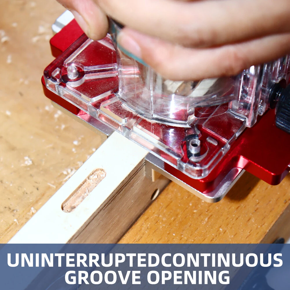 ENJOYWOOD 2-in-1 Router Jig | Adjustable Invisible Fastener & Mortising Template - Image 4