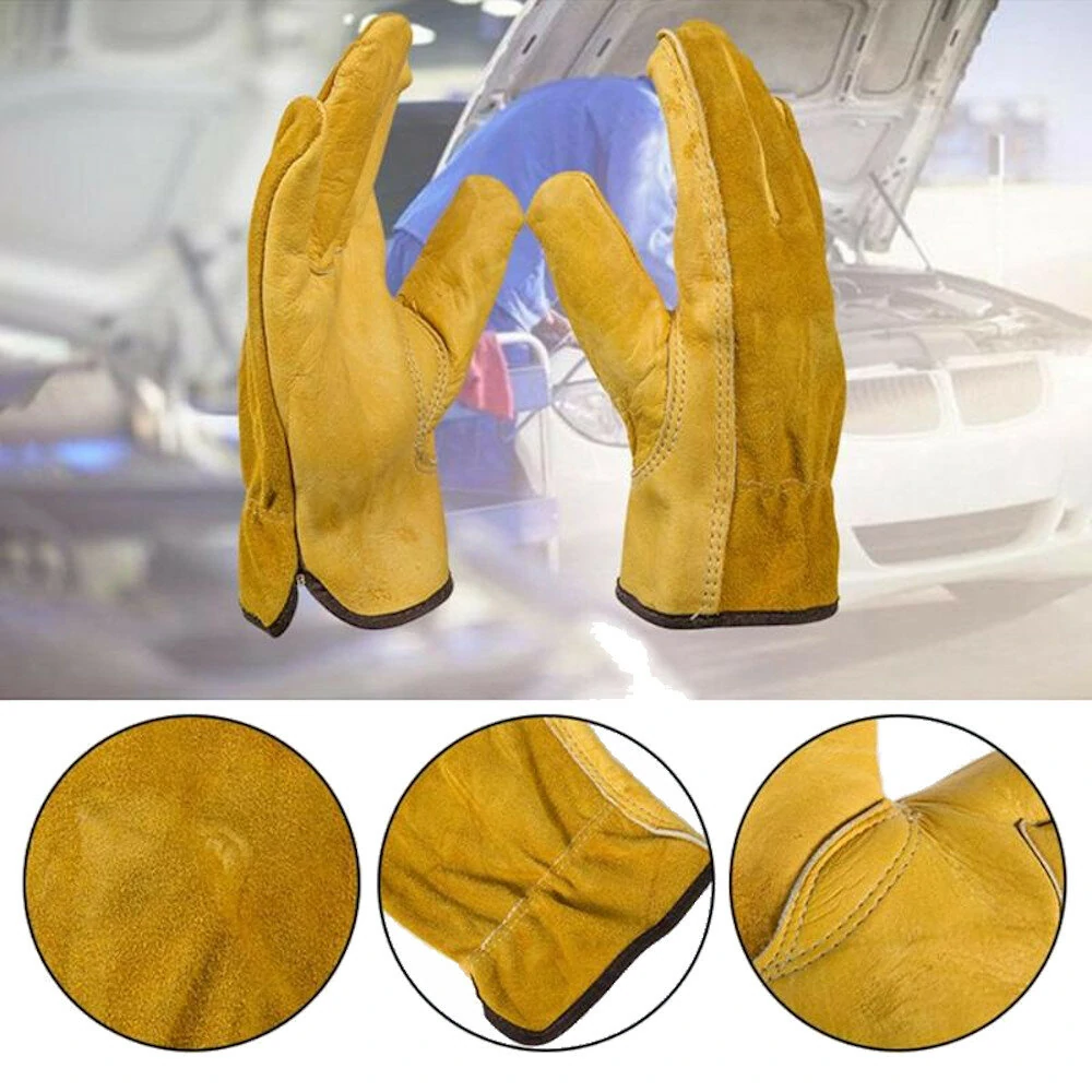 Gardening Gloves - Thorn Proof Double Layer Leather - Waterproof Slim-Fit - Image 2