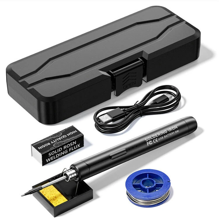 Mini USB-C Cordless Soldering Iron Set - 5V 8W Adjustable Temperature | Electric - Image 2