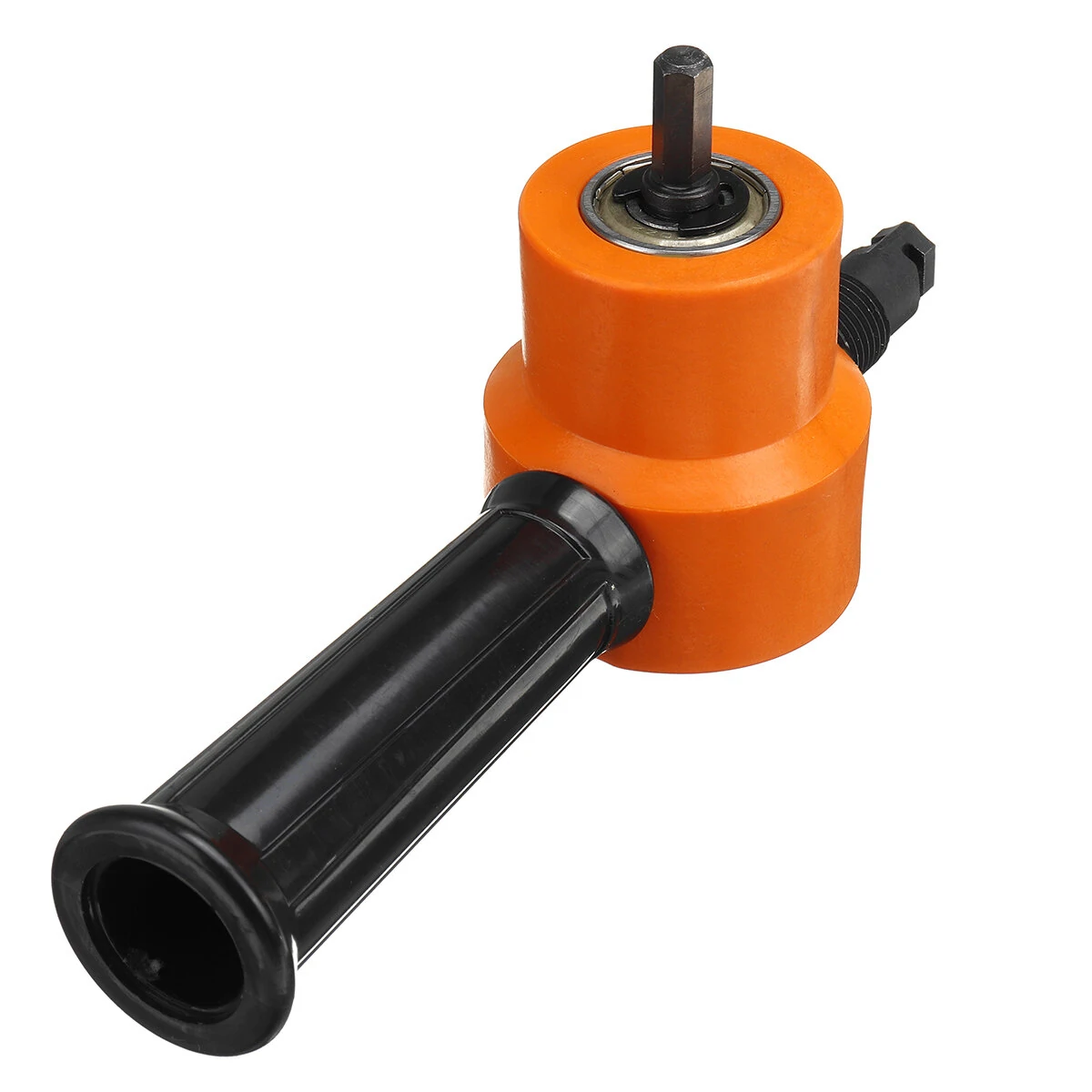 Double Headed Sheet Metal Nibbler - Drill Attachment Cutter with Extra Punch - Image 2