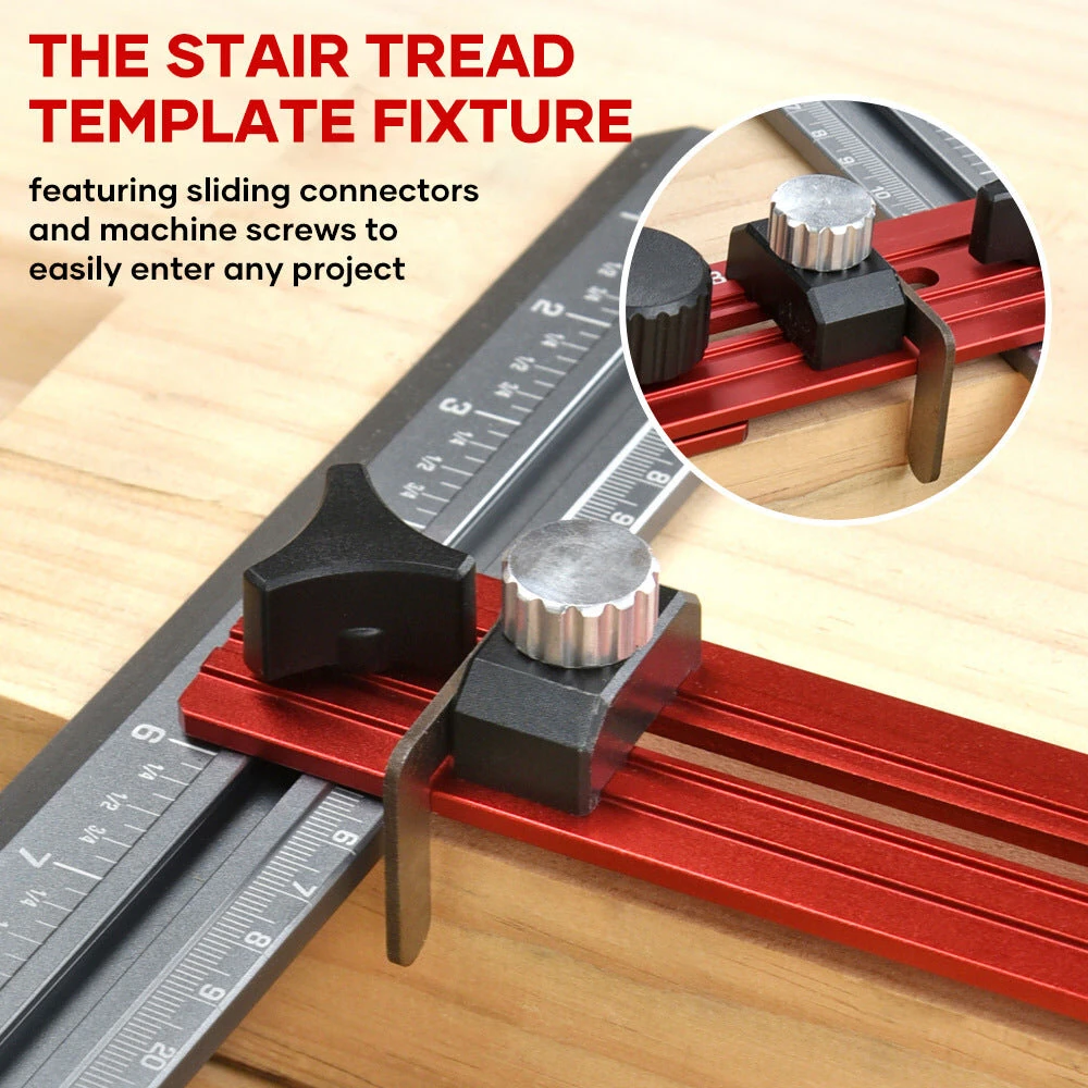 Stair Tread Template Tool | Heavy Duty Layout Gauge & Measuring Jig for Home - Image 5